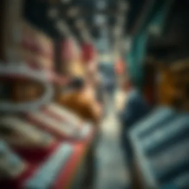 Market Scene of Diamond Jewelry A market scene focused on diamond jewelry displays