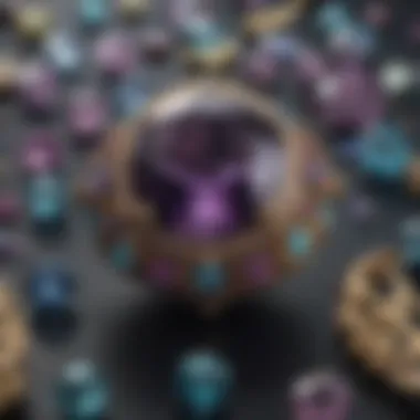 Cultural Significance of Alexandrite Artistic representation of different cultural symbols associated with alexandrite throughout history