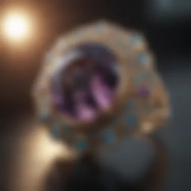 Craftsmanship in Alexandrite Jewelry Elegant display of alexandrite jewelry highlighting craftsmanship and design