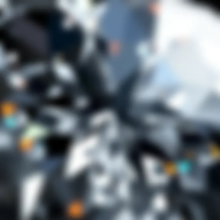 Close-up view of the unique inclusions found in SL1 diamonds