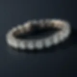 Elegant Prong Setting Design Elegant design of a diamond tennis bracelet showcasing prong settings