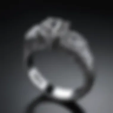 Elegant tension set diamond ring showcasing innovative design