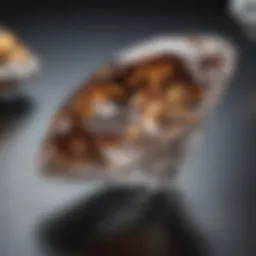 A stunning close-up of a marquise diamond showcasing its unique cut and brilliance