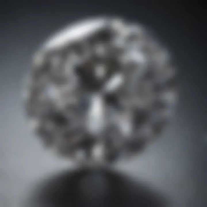 A poorly cut diamond showcasing lack of sparkle