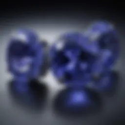 Stunning Triple A Tanzanite gemstone displaying vibrant hues of blue and violet