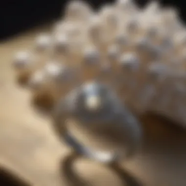 Historical significance of pearl engagement rings displayed in a vintage setting