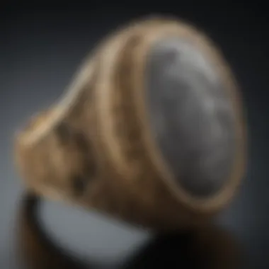 Exquisite Ancient Signet Ring with Symbolic Engravings An exquisite ancient signet ring adorned with symbolic engravings