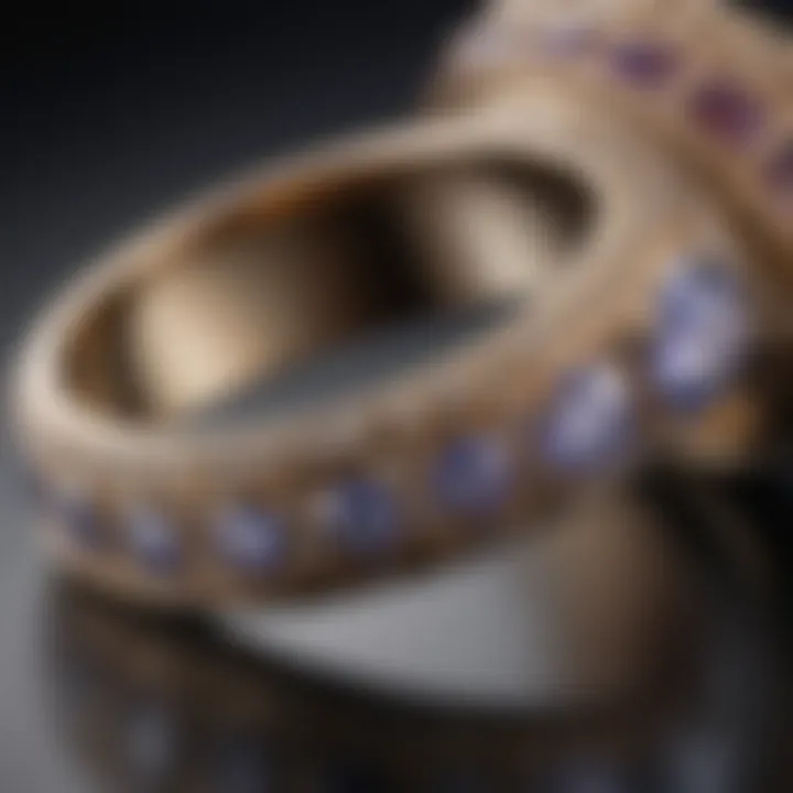 A beautifully crafted wedding band from a famous historical era, representing love and commitment