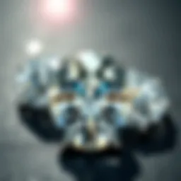 The Four C's of diamonds represented visually