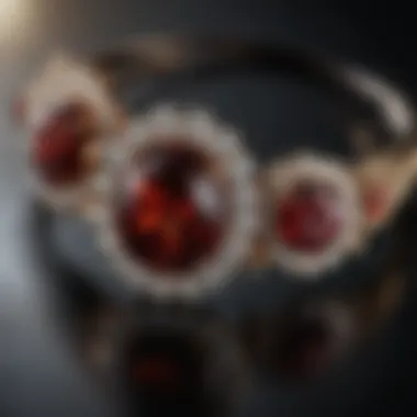 Garnet jewelry showcasing elegance