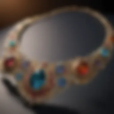 The Artistry of Gem Necklaces Beautifully crafted gem necklace showcasing various gemstones