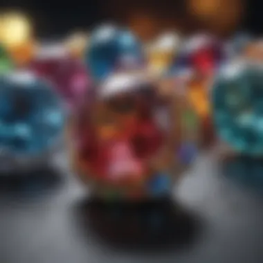 Vibrant Gemstones Explored A close-up of gemstones highlighting their vibrant colors and textures