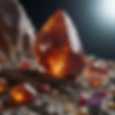 The Geological Marvels Behind Gemstone Formation Geological layers revealing the formation of gemstones within the earth.