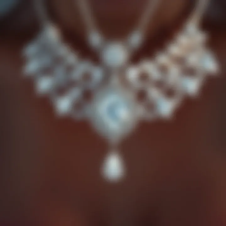 Exquisite diamond necklace showcasing intricate design