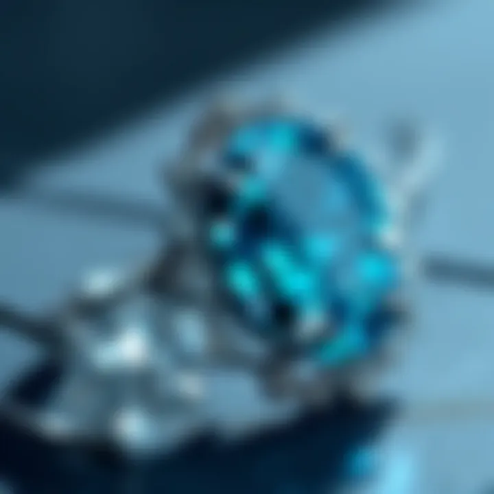 Rare blue diamond ring with magnificent sparkle