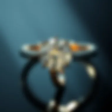 A visual timeline illustrating the history of diamond rings through the ages