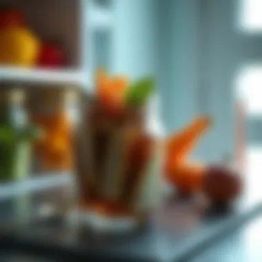 Food Preservation and Temperature Fluctuations Visual representation of food safety in varying temperature conditions