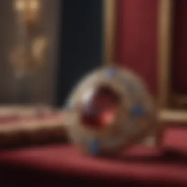 Luxury Jewellery Presentation A visually striking display of luxury jewellery on a plush velvet background