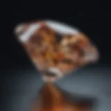 An elegant diamond showcased under lighting