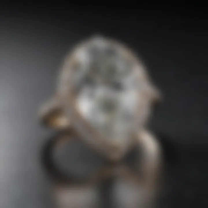 A stunning pear diamond engagement ring displayed with various customization options