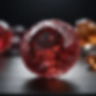 Cultural Significance of January Birthstone An artistic representation of the January birthstone in a cultural context