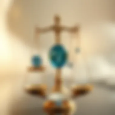 An ethical balance symbolizing integrity in gemstone valuation