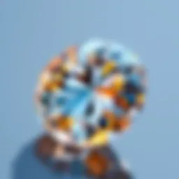 Close-up view of a K color diamond showcasing its unique hue and brilliance