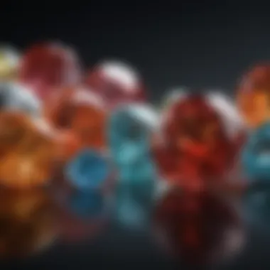 Comparative Analysis: Lab-Created vs. Natural Gemstones A comparison chart between lab-created and natural gemstones highlighting key differences