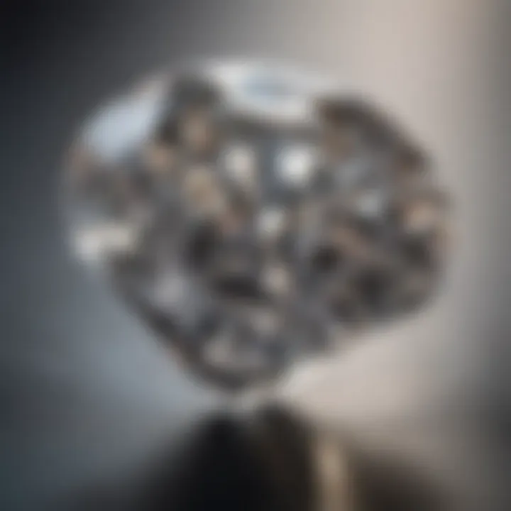 A stunning close-up of a lab grown diamond showcasing its brilliance and clarity