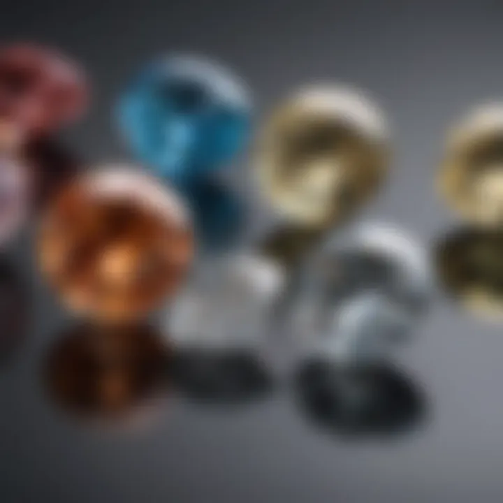 A side-by-side comparison of lab-made and natural diamonds showcasing their brilliance