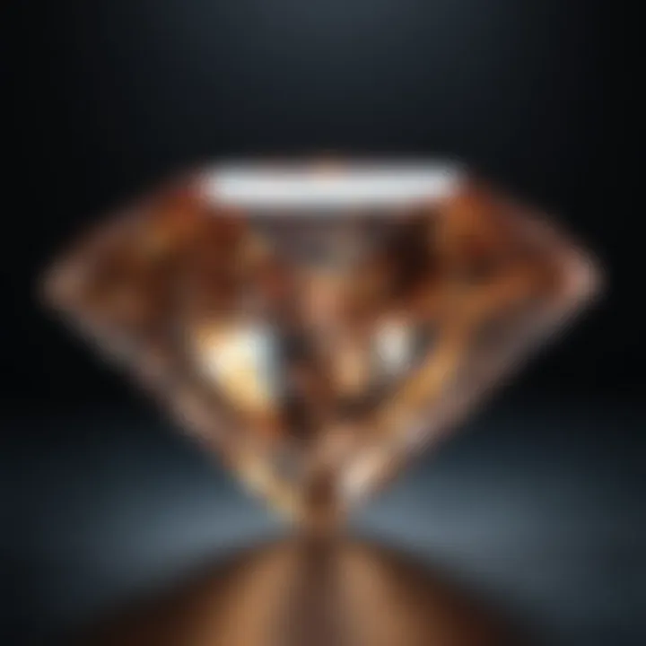 Visual representation of light performance in diamonds