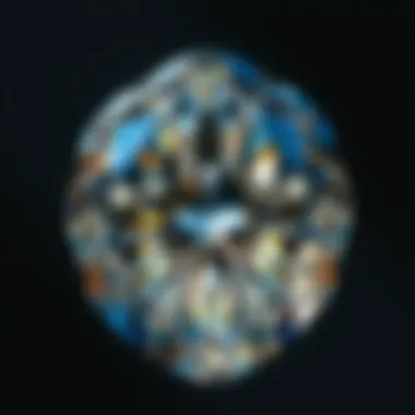 Ethical Sourcing in the Diamond Industry Visual depiction of ethical sourcing and sustainable practices in the diamond industry.