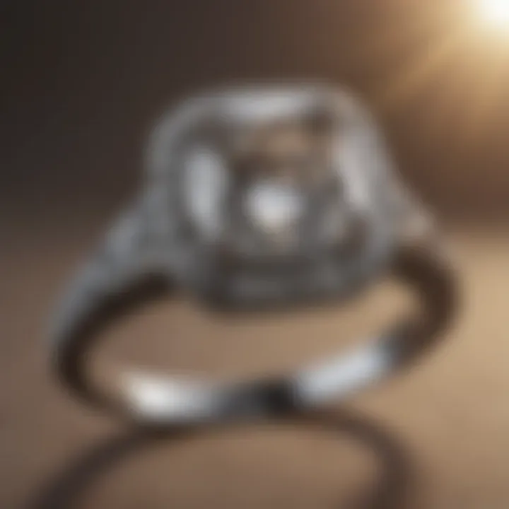 Vintage-inspired diamond ring showcasing intricate details