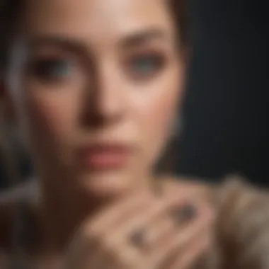 The Emotional Journey of Selling Jewelry A thoughtful individual reflecting on personal jewelry