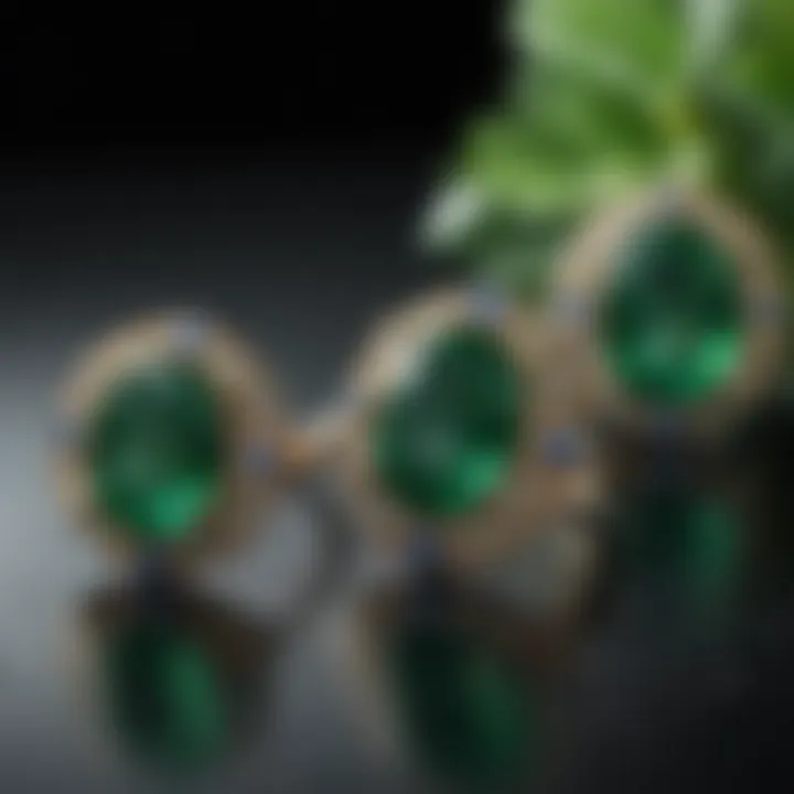 Stunning emerald gemstones showcasing vivid green hues