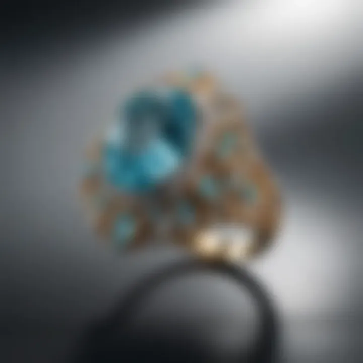 Elegant jewelry piece featuring Paraiba tourmaline