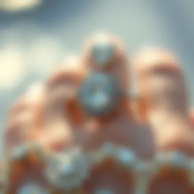 An artistic representation of personal stories linked to engagement rings