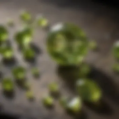 Map highlighting major origins of high-quality peridot stones