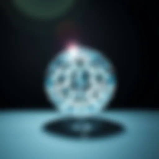 A radiant round brilliant diamond showcasing its brilliance