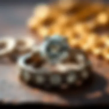 Visual representation of budgeting elements for an engagement ring purchase