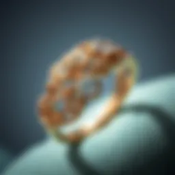 Close-up of a vintage ring showcasing intricate craftsmanship
