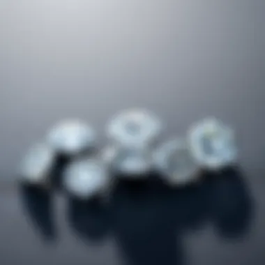 Diverse Shapes of Small Diamonds Visual representation of different small diamond shapes and cuts