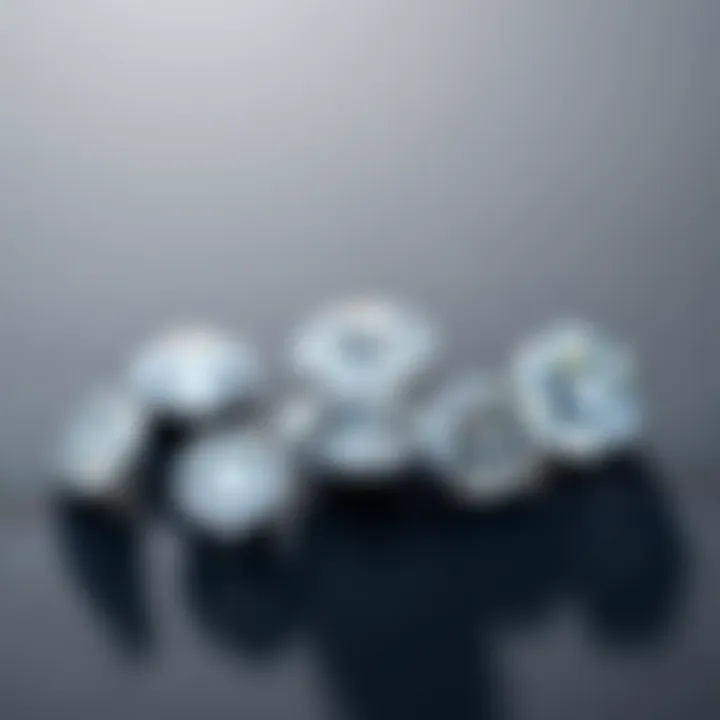 Diverse Shapes of Small Diamonds Visual representation of different small diamond shapes and cuts