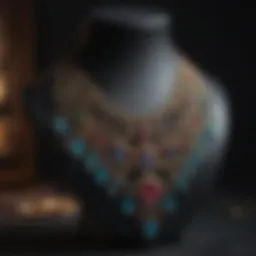 Elegant display of assorted necklaces showcasing craftsmanship