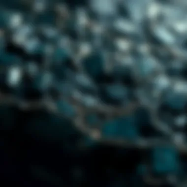 Captivating Patterns of Obsidian Intricate patterns within a piece of obsidian