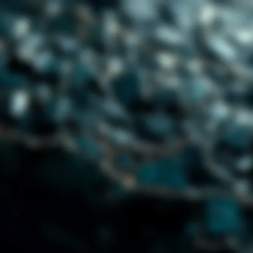 Captivating Patterns of Obsidian Intricate patterns within a piece of obsidian