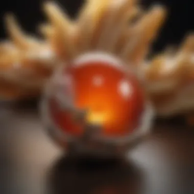 Metaphysical Applications of Carnelian A serene setting depicting carnelian's metaphysical applications