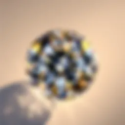 A close-up of a diamond showcasing its brilliant cut