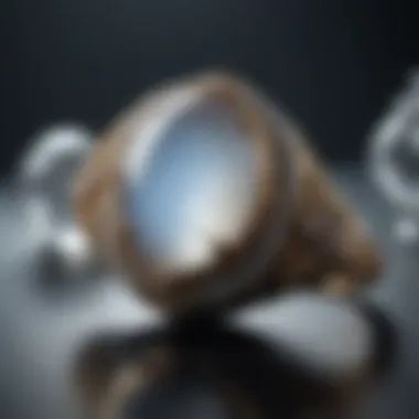 Cultural Significance of Moonstone in Traditions An artistic representation of moonstone's cultural significance across various traditions