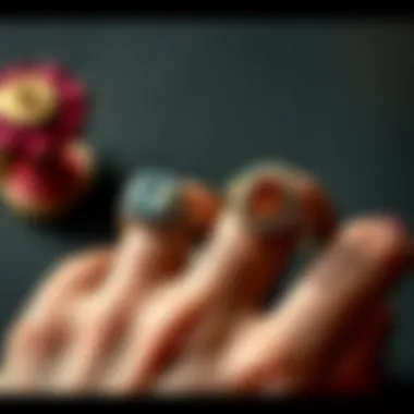 An artistic representation of diverse cultural symbols associated with love and engagement across different societies